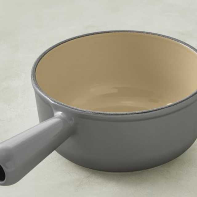 Le Creuset Cast-Iron Open Sauce Pot, 1 1/8 Qt. - French Grey