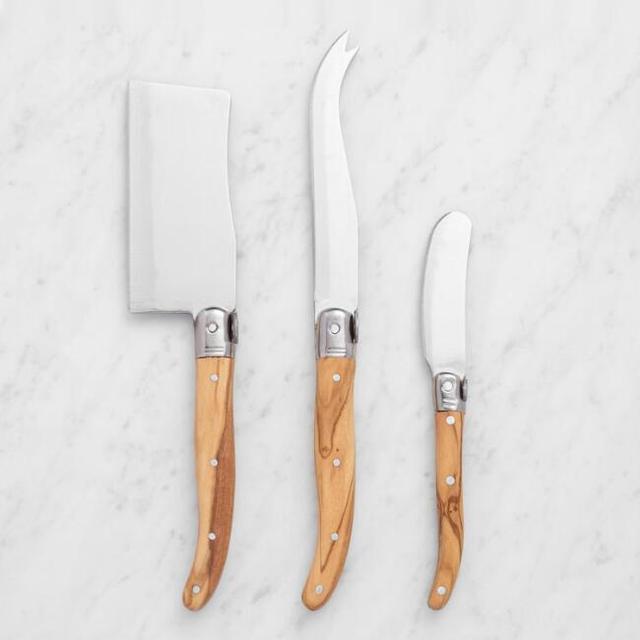 Olivewood 3-Piece Cheese Knife Set