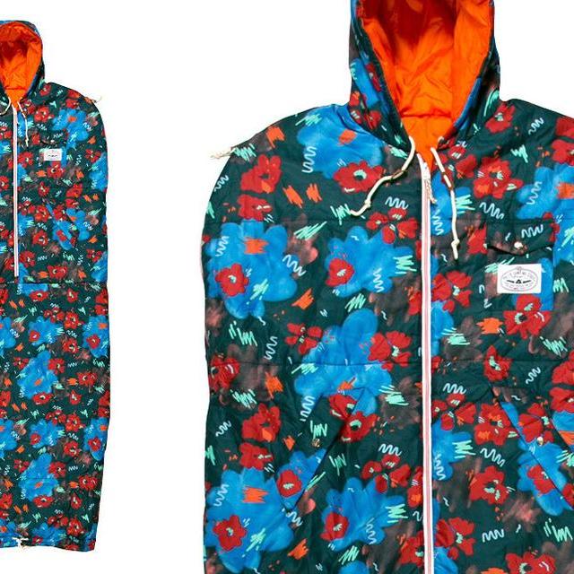 THE NAPSACK - BLUE STEEL FLORAL in Medium