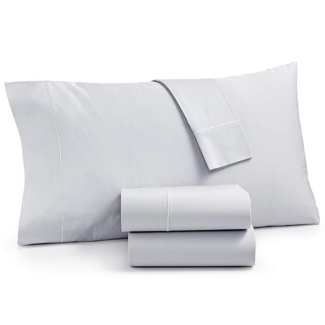 Organic 4-Pc Queen Sheet Set Pewter (Grey), 300 Thread Count GOTS Certified