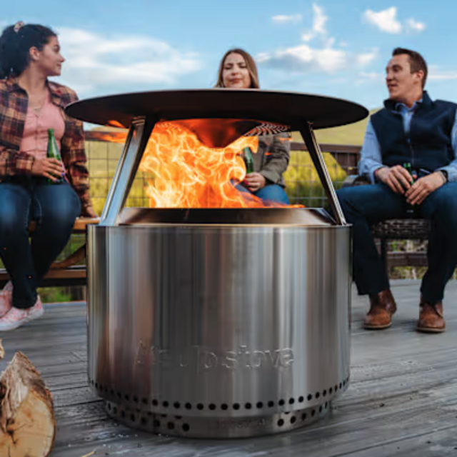 Solo stove heat deflector