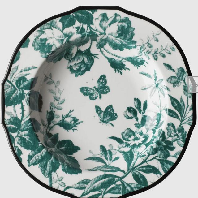 Herbarium rim soup bowl, set of two