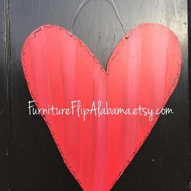 Valentine door hanger,valentine wreath,valentine heart door decor,wooden door hanger,popular valentine door decor,valentine decor