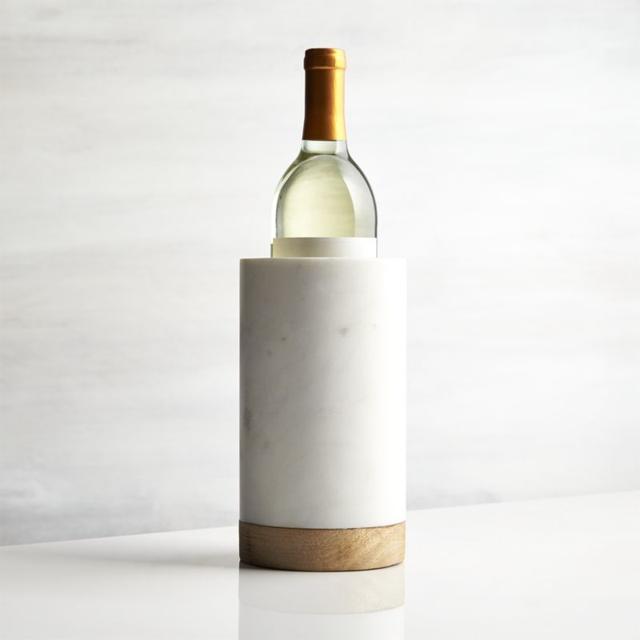 Wood and Marble Wine Cooler
