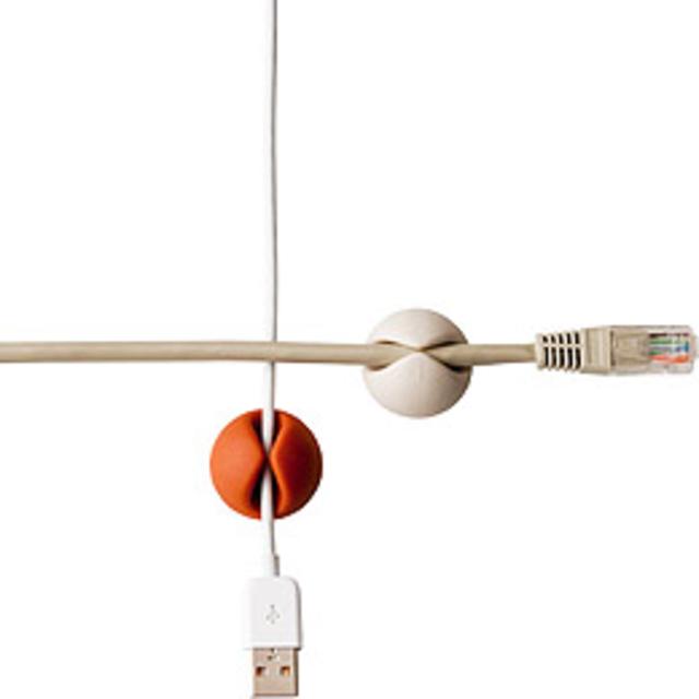CableDrop Cord Clips - Bright 6 Pack