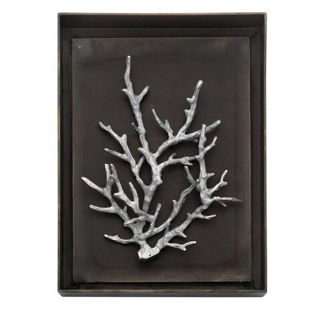 Ocean Coral Shadow Box Antique Nickel