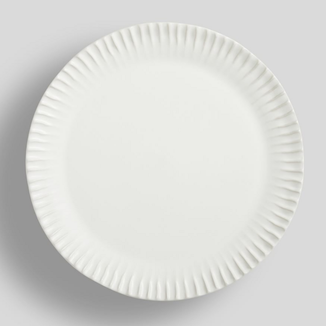 Ridge Textured Stoneware Salad Plates