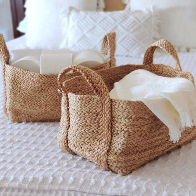 Woven Storage Baskets, Set of 2