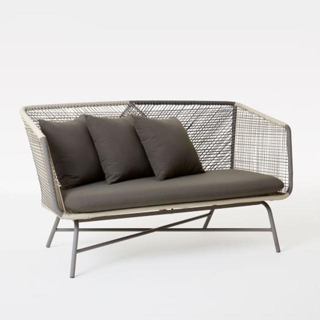 Huron Outdoor Sofa – Gray/Seal