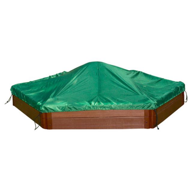 Frame It All Two High 7' Hexagon Sandbox with Cover