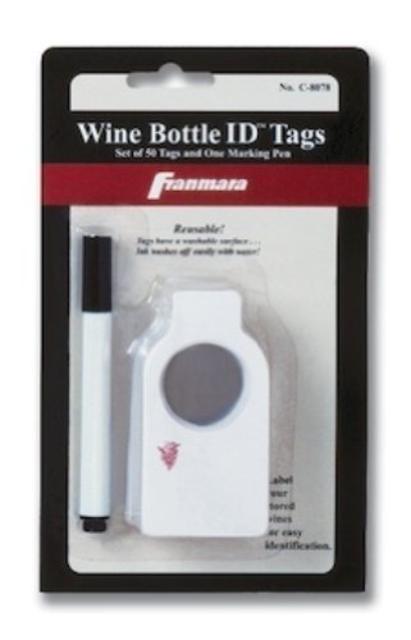 Wine Bottle Tags Reusable (50) | C-8073, #1386 by Franmara