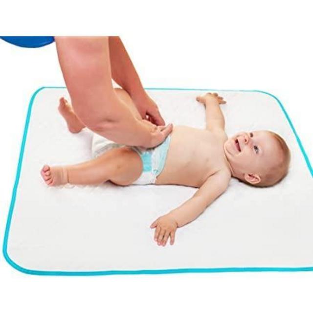 Portable Changing Pad for Home & Travel – Waterproof Reusable Extra Large Size 31.5"x25.5'' Baby Changing Mat with Reinforced Double Seams - Change Diaper On The Go - Unisex Boys&Girls