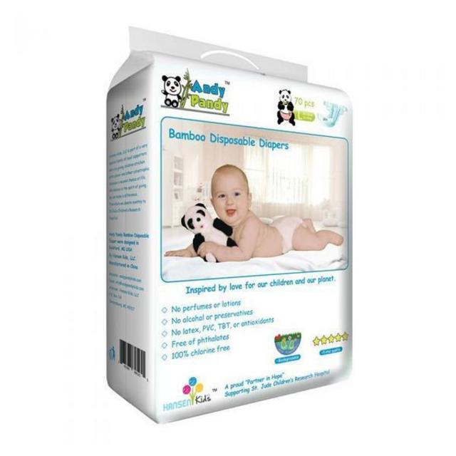 Andy Pandy Premium Bamboo Newborn Diapers - Carton