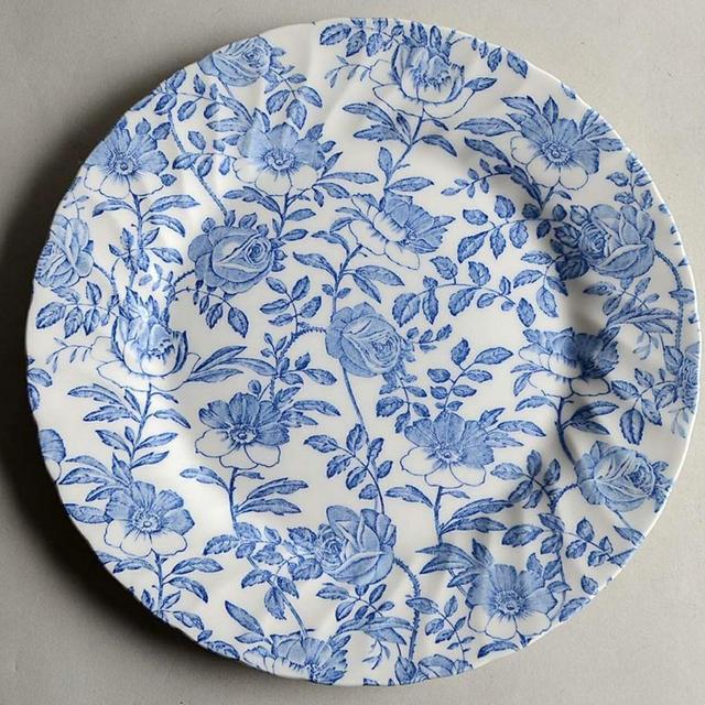 Dinner Plate Blue Peony (Scalloped) by Churchill