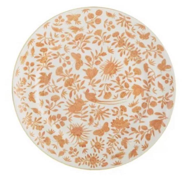 Mottahedeh Sacred Bird & Butterfly Dessert Plate, 8.5 inches | Gracious Style
