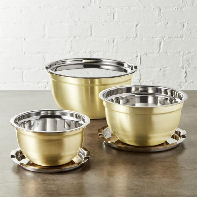 6-piece gold mixing bowl set