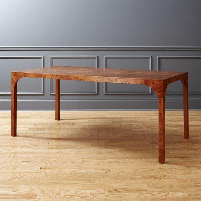 aqua virgo burl dining table