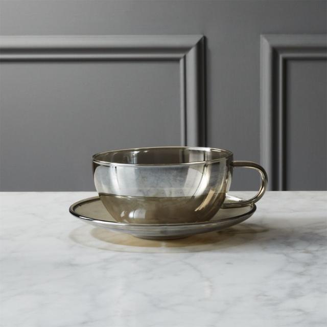 fool's gold cup with saucer