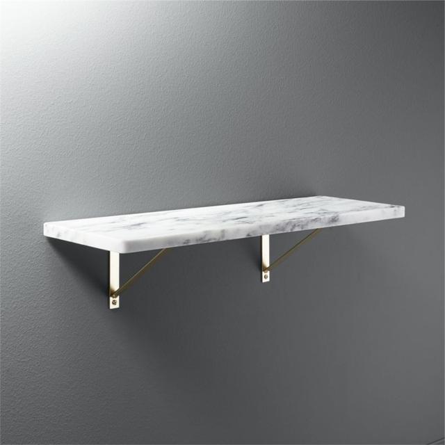 marble wall-mounted shelf