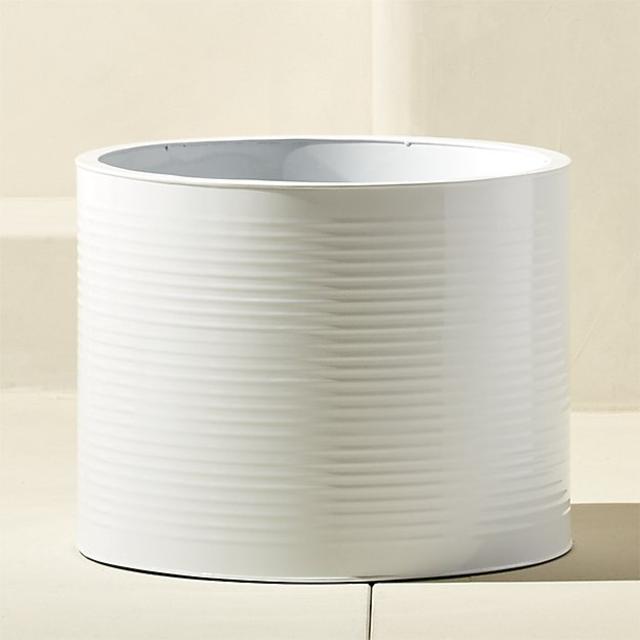 oscar small hi-gloss white planter