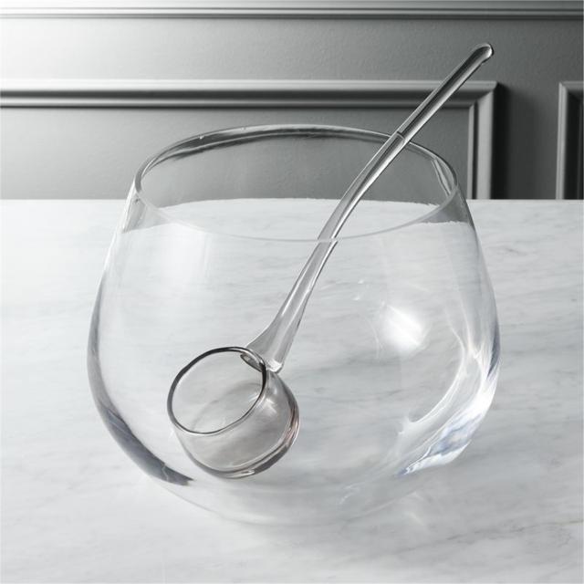 punch bowl with ladle