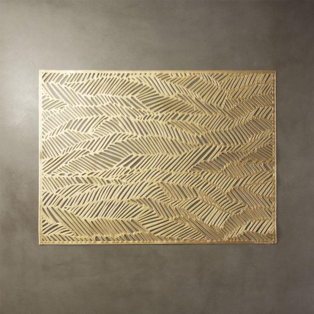 Chilewich ® drift brass placemat