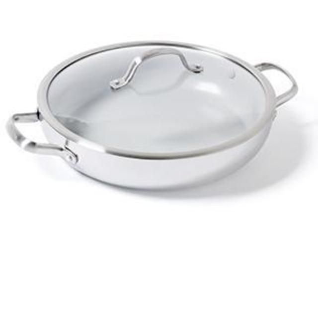 Venice Pro Ceramic Non-Stick Everday Pan with Lid, 12"