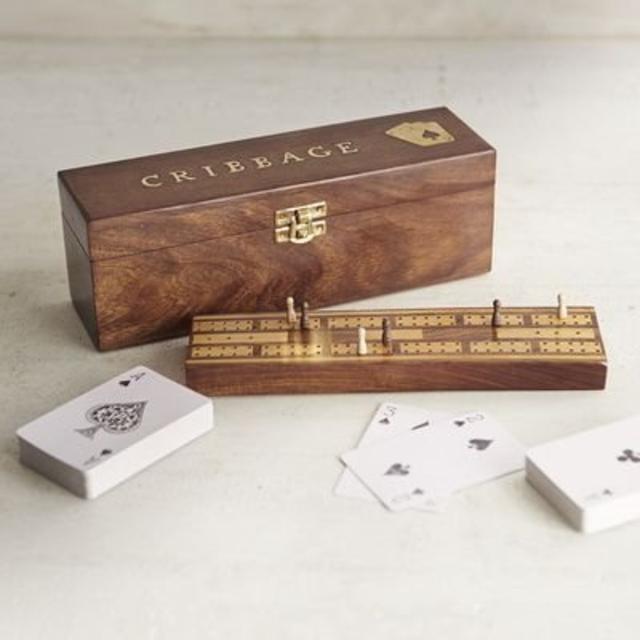 Wooden Cribbage Game Set