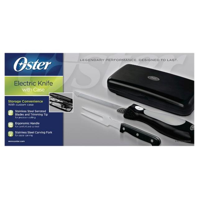 Oster® Electric Knife with Carving Fork and Storage Case, Black, FPSTEK2803B