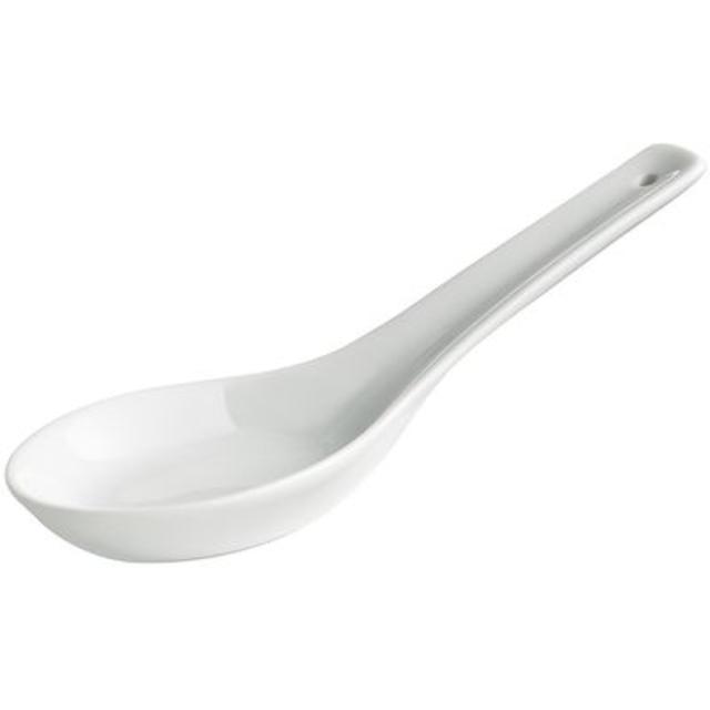 White Porcelain Spoon