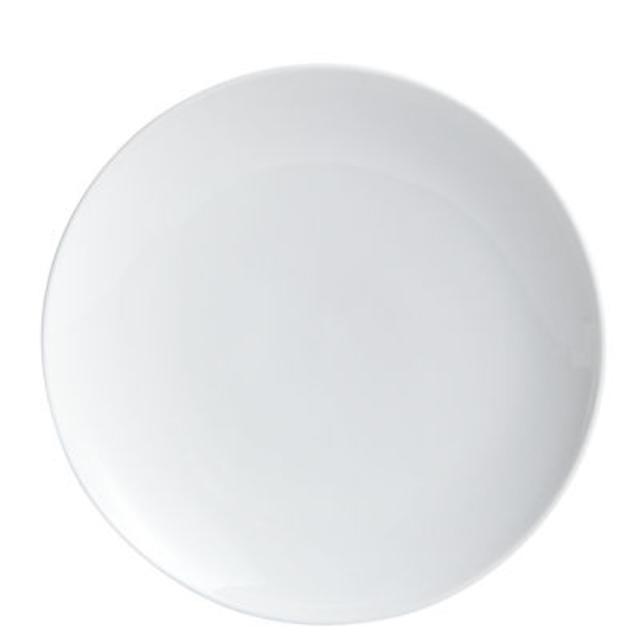 Luminous Collection Coupe Porcelain White Salad Plate