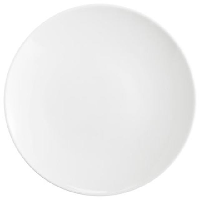 Luminous Collection Coupe Porcelain White Dinner Plate
