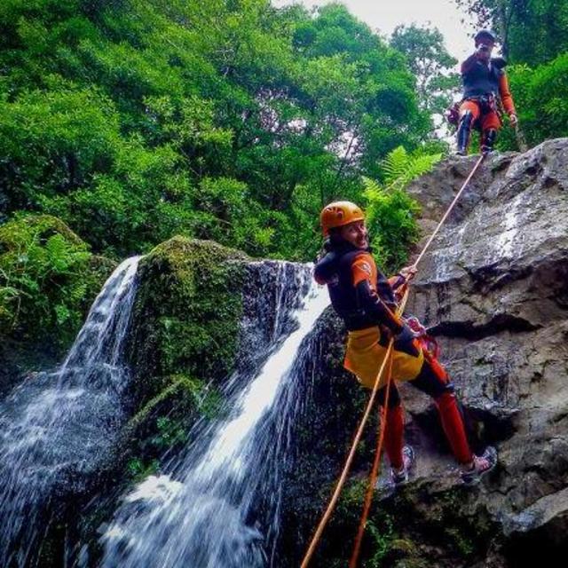 Canyoning in São Miguel Island on Honeymoon