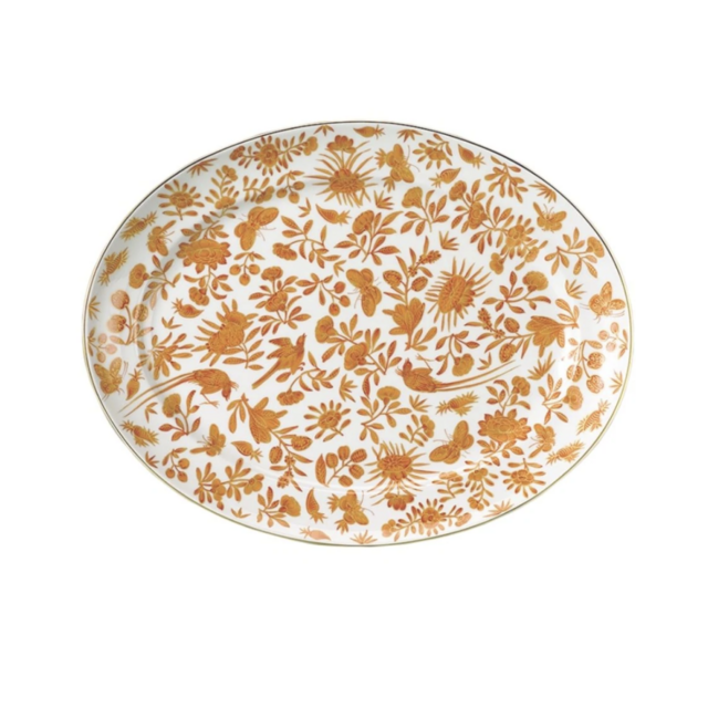 Mottahedeh Sacred Bird & Butterfly Rim Soup Plate