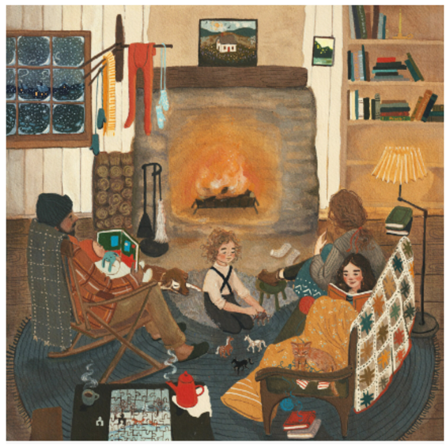 Loré Pemberton Hearth Print 8x8
