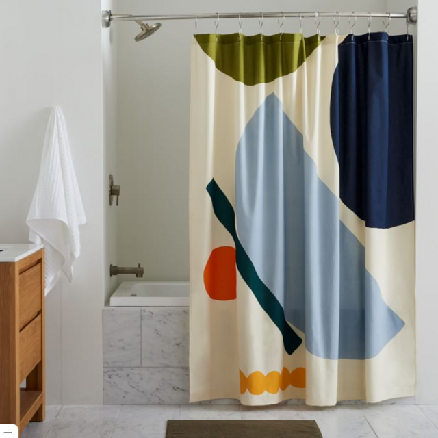Organic Donna Wilson Balance Shape Shower Curtain