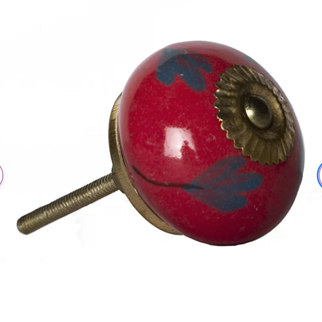 Handpainted 1 1/2" Diameter Round Knob Multipack (Set of 12)