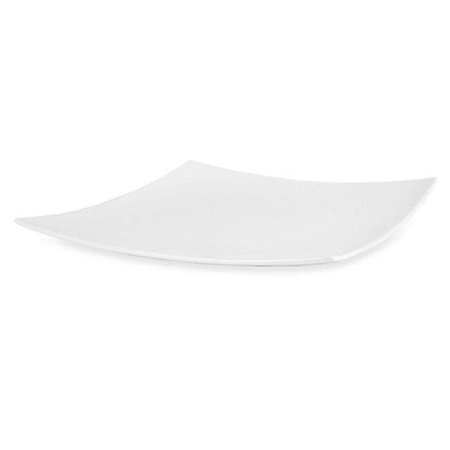 Navaeh White® by Fitz and Floyd® Hard Square 10-1/2-Inch Dinner Plate