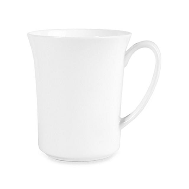 Nevaeh White® by Fitz and Floyd® White Rolled Edge 14-Ounce Mug