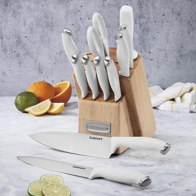 Cuisinart 12-Piece Color Pro Collection Block Set, White
