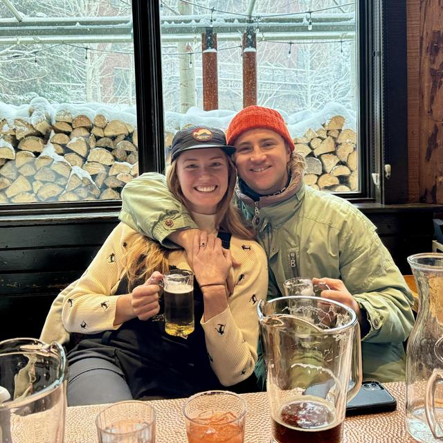 Dinner & drinks in Amsterdam on our honeymoon!