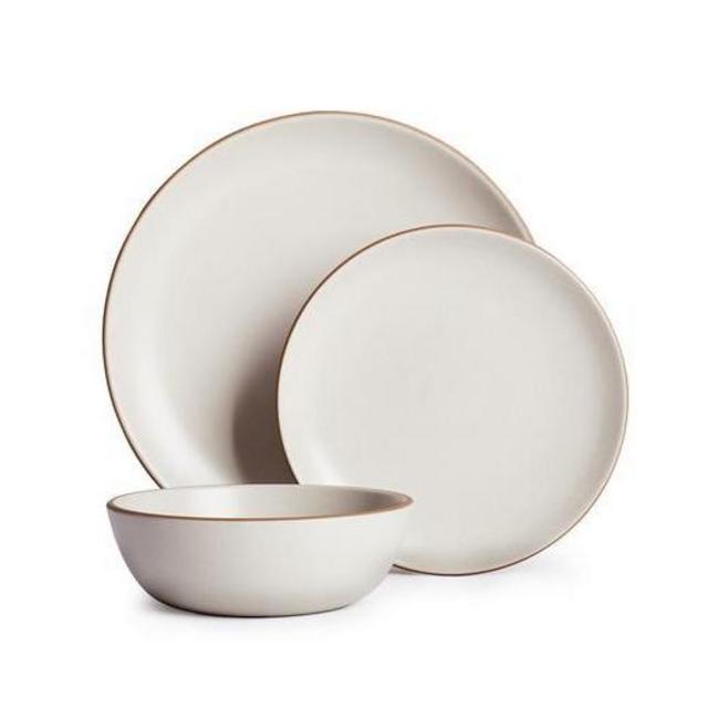 Opaque White Basic Dinnerware Set