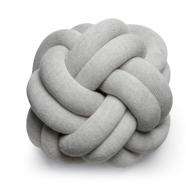 Knot Pillow - Light Grey
