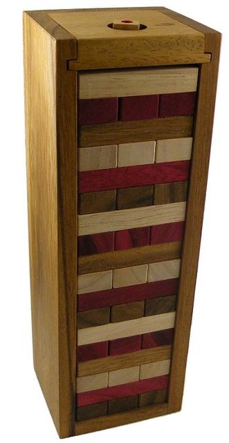 Jumbling Tower Triple Colors - Classic Wooden Game