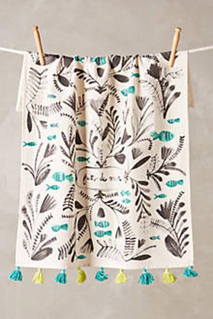 Fruits De Mer Tea Towel