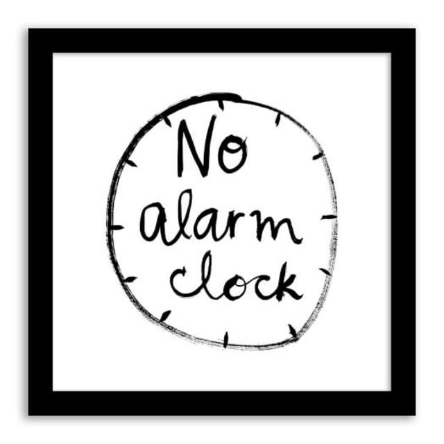 Kate Spade Saturday Wall Art - No Alarm Clock