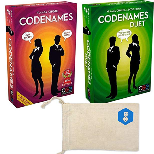 Codenames bundle Set with Codenames and Codenames Duet by Czech Games (2 items)