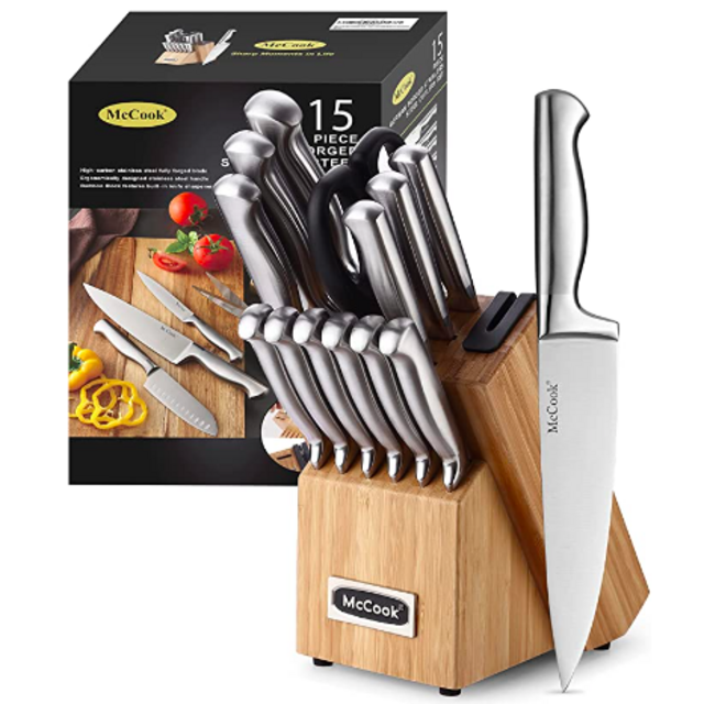 McCook® MC19 Knife Set, Silver/Natural