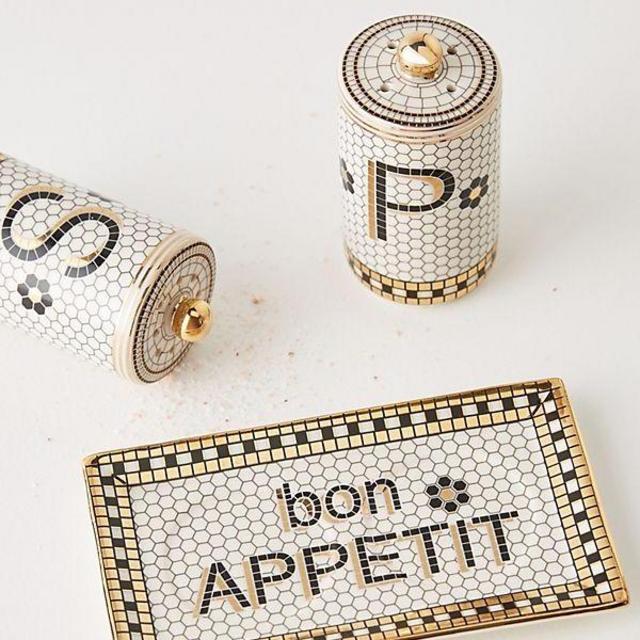 Bistro Tile Salt & Pepper Shakers