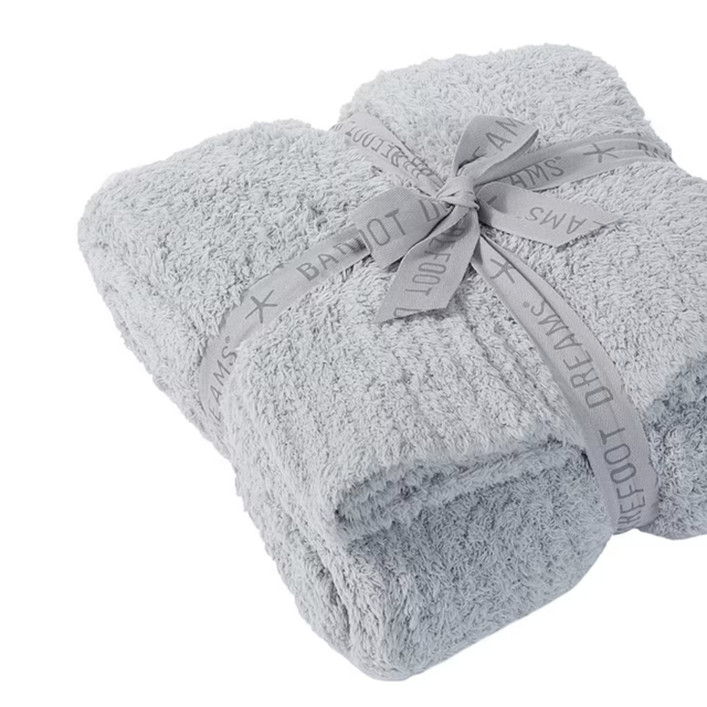 CozyChic Ribbed Throw Ocean Barefoot Dreams